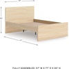 image:imageSignature Design by Ashley Twin Platform Bed Frame NaturalLight Brown