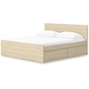 image:imageSignature Design by Ashley Twin Platform Bed Frame NaturalLight Brown
