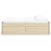 image:imageSignature Design by Ashley Twin Platform Bed Frame NaturalLight Brown