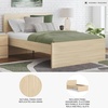 image:imageSignature Design by Ashley Twin Platform Bed Frame NaturalLight Brown