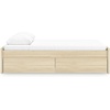 image:imageSignature Design by Ashley Twin Platform Bed Frame NaturalLight Brown