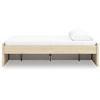 image:imageSignature Design by Ashley Twin Platform Bed Frame NaturalLight Brown