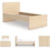 image:imageSignature Design by Ashley Twin Platform Bed Frame NaturalLight Brown
