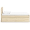 image:imageSignature Design by Ashley Twin Platform Bed Frame NaturalLight Brown