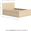 image:imageSignature Design by Ashley Twin Platform Bed Frame NaturalLight Brown