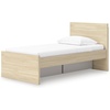 image:imageSignature Design by Ashley Twin Platform Bed Frame NaturalLight Brown