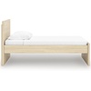 image:imageSignature Design by Ashley Twin Platform Bed Frame NaturalLight Brown