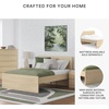 image:imageSignature Design by Ashley Twin Platform Bed Frame NaturalLight Brown
