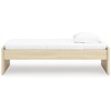 image:imageSignature Design by Ashley Twin Platform Bed Frame NaturalLight Brown