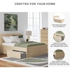 image:imageSignature Design by Ashley Twin Platform Bed Frame NaturalLight Brown