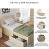 image:imageSignature Design by Ashley Twin Platform Bed Frame NaturalLight Brown