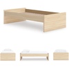 image:imageSignature Design by Ashley Twin Platform Bed Frame NaturalLight Brown