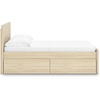 image:imageSignature Design by Ashley Twin Platform Bed Frame NaturalLight Brown