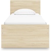 image:imageSignature Design by Ashley Twin Platform Bed Frame NaturalLight Brown