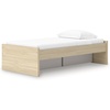 image:imageSignature Design by Ashley Twin Platform Bed Frame NaturalLight Brown