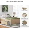 image:imageSignature Design by Ashley Twin Platform Bed Frame NaturalLight Brown