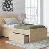 image:imageSignature Design by Ashley Twin Platform Bed Frame NaturalLight Brown