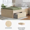 image:imageSignature Design by Ashley Twin Platform Bed Frame NaturalLight Brown