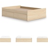 image:imageSignature Design by Ashley Twin Platform Bed Frame NaturalLight Brown