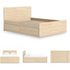 image:imageSignature Design by Ashley Twin Platform Bed Frame NaturalLight Brown