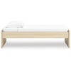 image:imageSignature Design by Ashley Twin Platform Bed Frame NaturalLight Brown