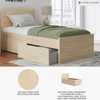 image:imageSignature Design by Ashley Twin Platform Bed Frame NaturalLight Brown