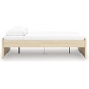 image:imageSignature Design by Ashley Twin Platform Bed Frame NaturalLight Brown