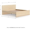 image:imageSignature Design by Ashley Twin Platform Bed Frame NaturalLight Brown