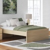 image:imageSignature Design by Ashley Twin Platform Bed Frame NaturalLight Brown