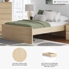 image:imageSignature Design by Ashley Twin Platform Bed Frame NaturalLight Brown