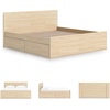image:imageSignature Design by Ashley Twin Platform Bed Frame NaturalLight Brown