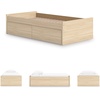 image:imageSignature Design by Ashley Twin Platform Bed Frame NaturalLight Brown