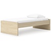 image:imageSignature Design by Ashley Twin Platform Bed Frame NaturalLight Brown