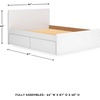 image:imageSignature Design by Ashley Twin Platform Bed Frame NaturalWhite