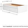 image:imageSignature Design by Ashley Twin Platform Bed Frame NaturalWhite