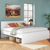 image:imageSignature Design by Ashley Twin Platform Bed Frame NaturalWhite