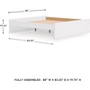 image:imageSignature Design by Ashley Twin Platform Bed Frame NaturalWhite