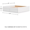 image:imageSignature Design by Ashley Twin Platform Bed Frame NaturalWhite