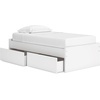 image:imageSignature Design by Ashley Twin Platform Bed Frame NaturalWhite
