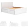 image:imageSignature Design by Ashley Twin Platform Bed Frame NaturalWhite