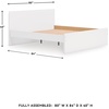 image:imageSignature Design by Ashley Twin Platform Bed Frame NaturalWhite