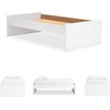 image:imageSignature Design by Ashley Twin Platform Bed Frame NaturalWhite