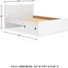 image:imageSignature Design by Ashley Twin Platform Bed Frame NaturalWhite