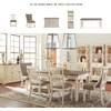 image:imageSignature Design by Ashley Upholstered Dining Chairs Set of 2 FarmhouseAntiqued WhiteBrown