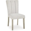 image:imageSignature Design by Ashley Upholstered Dining Chairs Set of 2 FarmhouseBeige