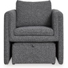 image:imageSignature Design by Ashley Vreni Accent Chair With Ottoman Set With Reversible Back Cushion and SpaceSaving UnderSeat Storage for Living Room or Bedroom Charcoal Black