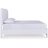 image:imageSignature Design by Ashley White Bedroom Dresser with LED MirrorCalifornia King Upholstered Panel Bed