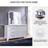 image:imageSignature Design by Ashley White Bedroom Dresser with LED MirrorDresser and Mirror