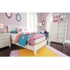image:imageSignature Design by Ashley White Twin Boho Headboard Carved MedallionWhitewash
