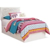 image:imageSignature Design by Ashley White Twin Boho Headboard Carved MedallionWhitewash